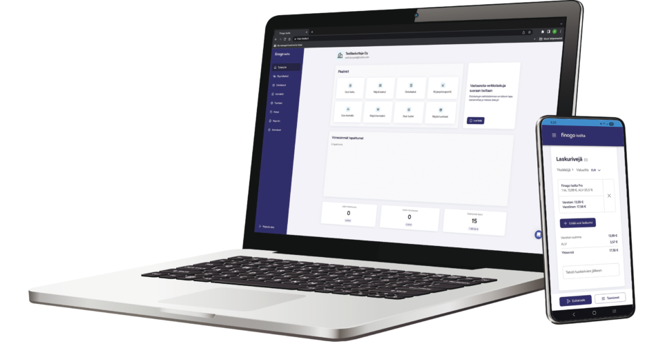 Free invoicing on mobile or computer.